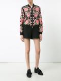roses embroidery bomber jacket