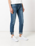 light-wash slim-fit jeans