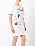 graphic print T-shirt dress