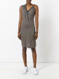 draped asymmetric dress
