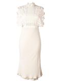 floral macrame dress