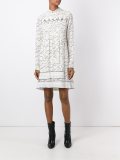 longsleeved vine print dress