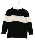 contrast stripe jumper