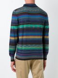 striped longsleeved polo shirt