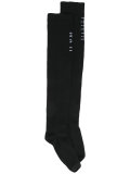 long abstract logo socks