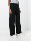 frayed flared trousers