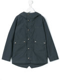 hooded rain jacket