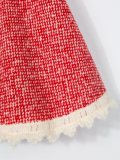 flared woven skirt