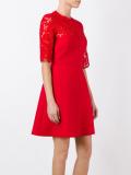 lace crepe couture dress