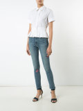 embroidered 'Hoxton' jeans