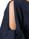 ribbon-tie sleeve blouse