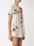 embroidered shift dress