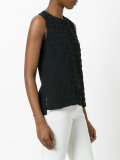 woven effect tank top
