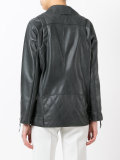 leather-effect jacket