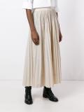 pleated maxi skirt