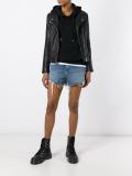distressed denim shorts