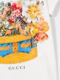 bird floral hat print T-shirt