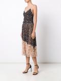 floral pleated camisole dress