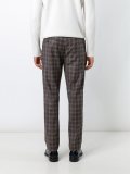 checked tailored trousers