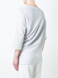 asymmetric draped sweater