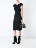 sculptured midi dress