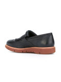 contrast sole loafers