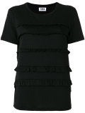 ruffled detail T-shirt 