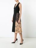 flared pleated accent dress