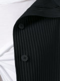 ribbed buttoned jacket