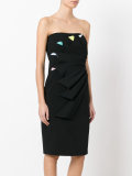 Abito pleated bandeau dress