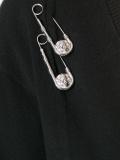 pins detail V-neck jumper