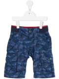 wave pattern bermuda shorts