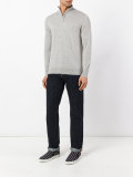 The Regent fine gauge half zip jumper