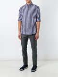 striped button down shirt