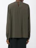 pleated panel longsleveed blouse