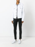 buttoned denim jacket