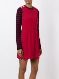 ruffled hem mini dress