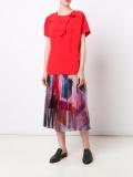 ruffled boxy blouse