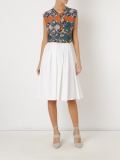 abstract print sleeveless shirt