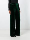 'Hiram' velour straight trousers