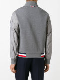 contrast sleeve bomber jacket 