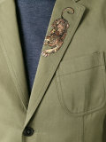 embroidered military blazer