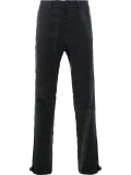 textured panel trousers