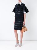 stripe detail pencil skirt