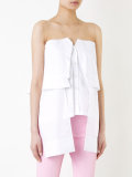 strapless blouse 