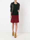round neck knit blouse