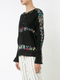 floral long sleeved henley