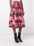 printed gathered skirt