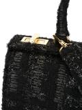 lurex woven tote