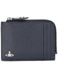 textured zip up wallet